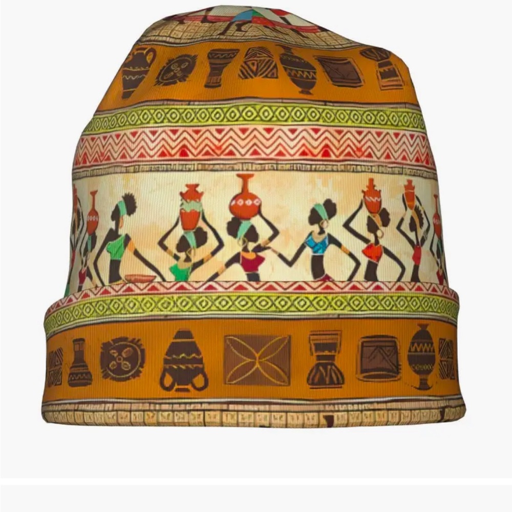 Colorful African Print Beanie